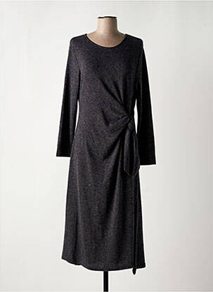 Robe longue manches longues manches longues gris SCARLET ROOS femme