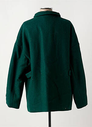 Manteau court coupe droite sans capuche vert TRENCH & COAT femme