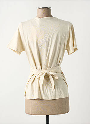 Gilet cache-cœur stretch beige LA PETITE ETOILE femme