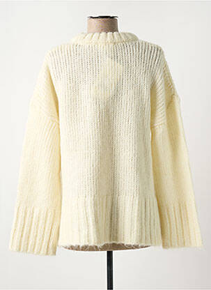 Pull stretch manches longues beige GRACE & MILA femme