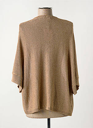 Gilet manches longues manches 3/4 marron AN' GE femme