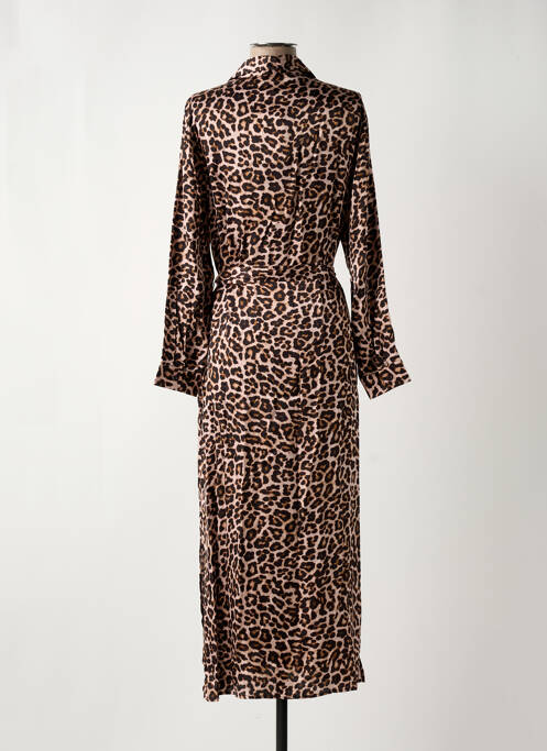 Robe longue manches longues manches longues rose LA PETITE ETOILE femme