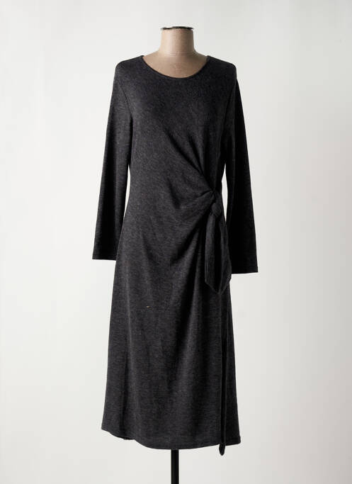 Robe longue manches longues manches longues gris SCARLET ROOS femme