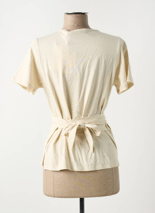 Gilet cache-cœur beige LA PETITE ETOILE pour femme