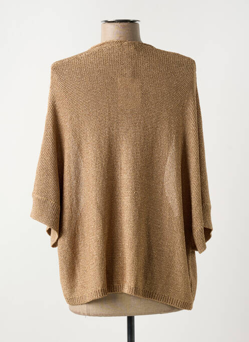 Gilet manches longues marron AN' GE pour femme