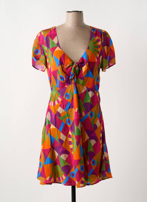 Robe courte orange CHICOSOLEIL pour femme