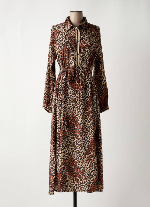 Robe longue marron AN' GE pour femme