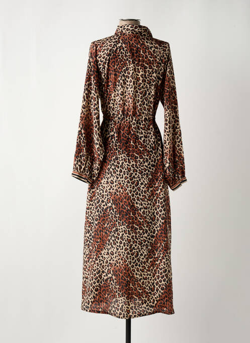 Robe longue marron AN' GE pour femme