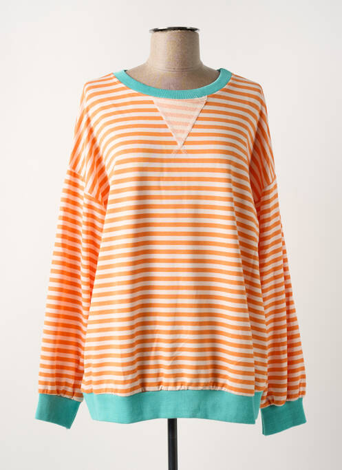 Sweat-shirt orange INTUITION pour femme
