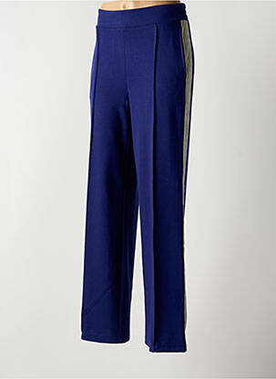 Jogging taille élastique bleu ANGE femme