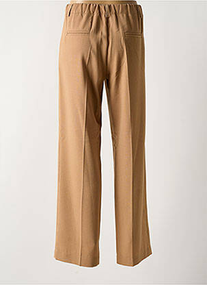 Pantalon droit fermeture zippée sous rabat boutonné beige PAKO LITTO femme