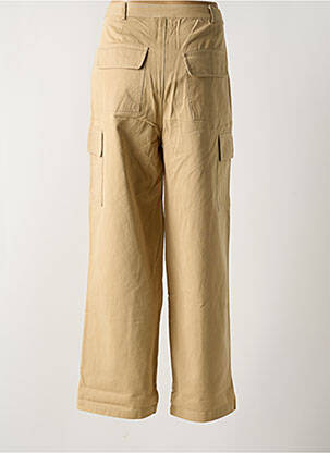 Pantalon cargo taille haute taille haute beige LA PETITE ETOILE femme