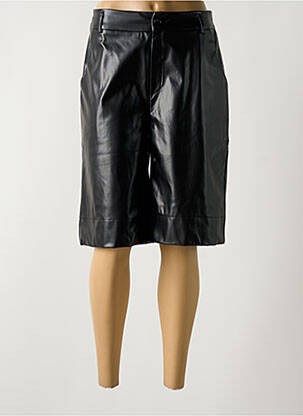 Bermuda coupe droite noir ANGE femme