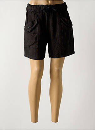 Short coupe droite noir PAKO LITTO femme