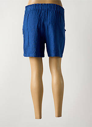 Short coupe droite bleu PAKO LITTO femme