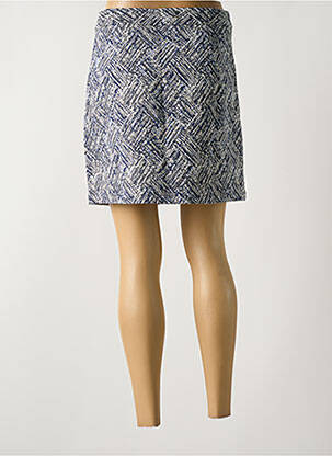 Jupe courte coupe droite bleu LA PETITE ETOILE femme