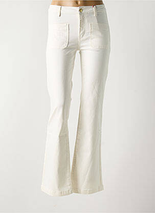 Pantalon flare blanc LA PETITE ETOILE pour femme