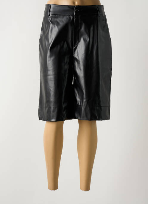 Bermuda coupe droite noir ANGE femme