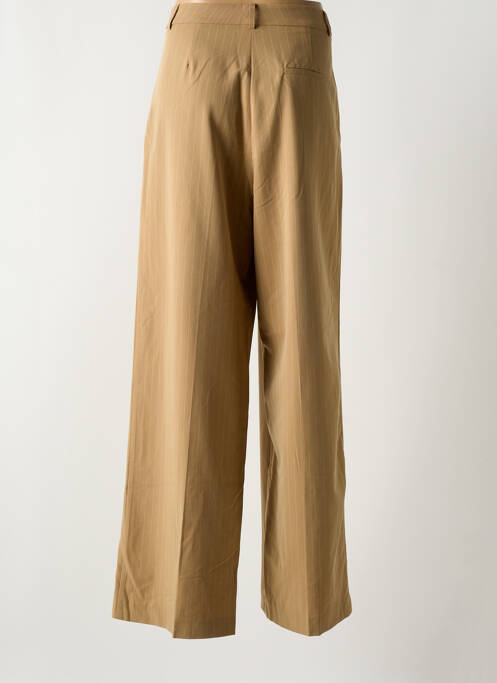 Pantalon droit beige GRACE & MILA pour femme