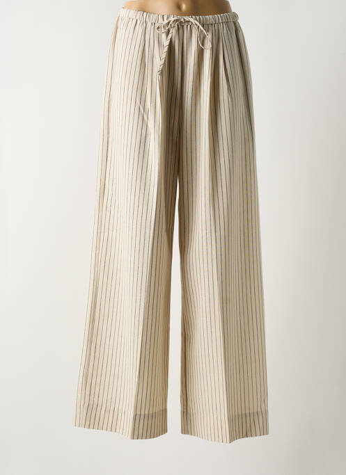Pantalon droit beige GRACE & MILA pour femme