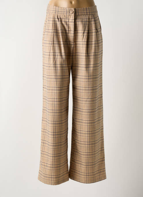 Pantalon droit beige LA PETITE ETOILE pour femme