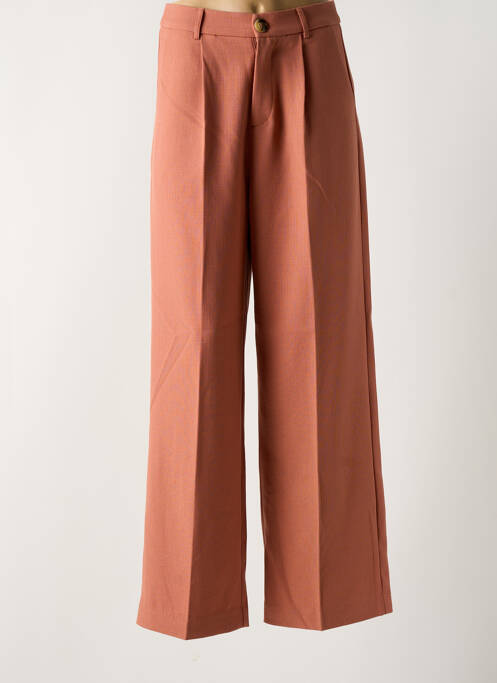 Pantalon droit marron GRACE & MILA pour femme
