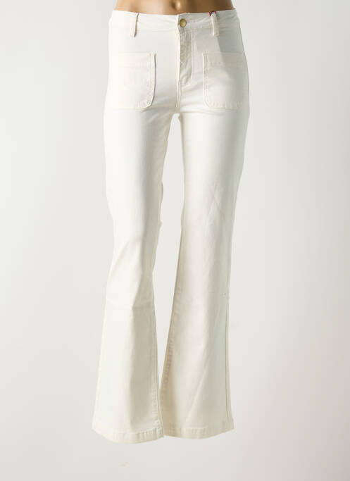Pantalon flare blanc LA PETITE ETOILE pour femme