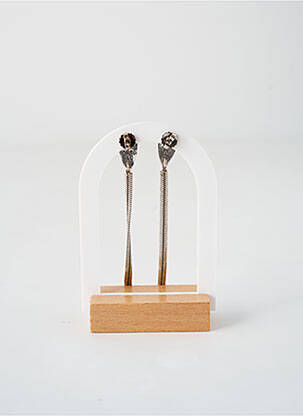 Boucles d’oreilles matériaux métal argent ORITAO femme