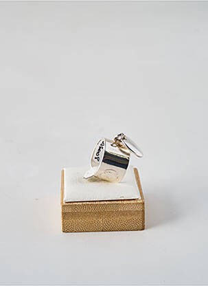 Bague matériaux métal argent SECRET DE CUIR femme