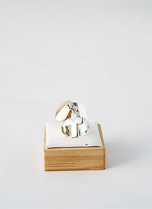 Bague argent SECRET DE CUIR pour femme