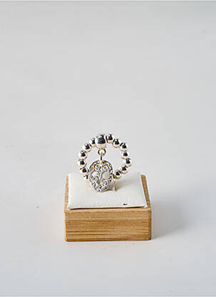 Bague argent SECRET DE CUIR pour femme