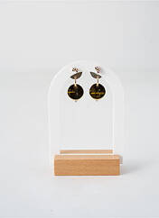 Boucles d’oreilles argent SECRET DE CUIR pour femme seconde vue