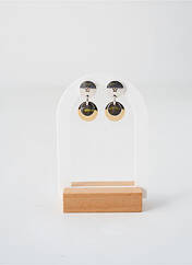 Boucles d’oreilles argent SECRET DE CUIR pour femme seconde vue