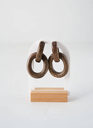 Boucles d’oreilles marron NATURE BIJOUX pour femme