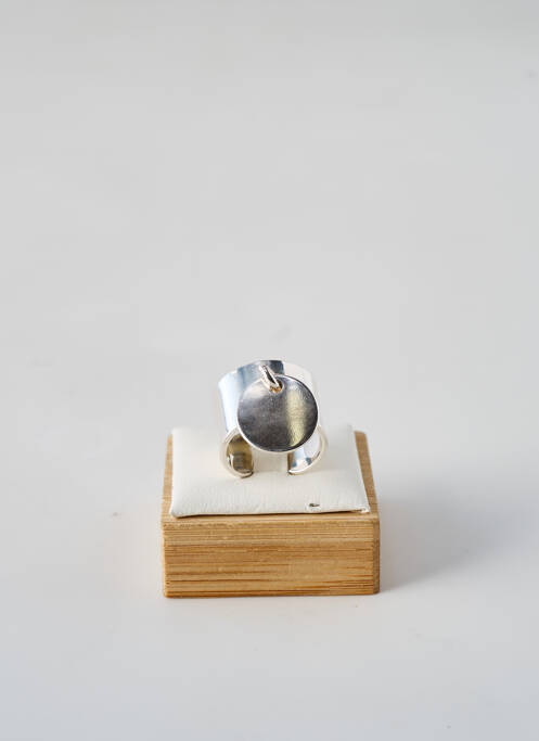 Bague argent SECRET DE CUIR pour femme