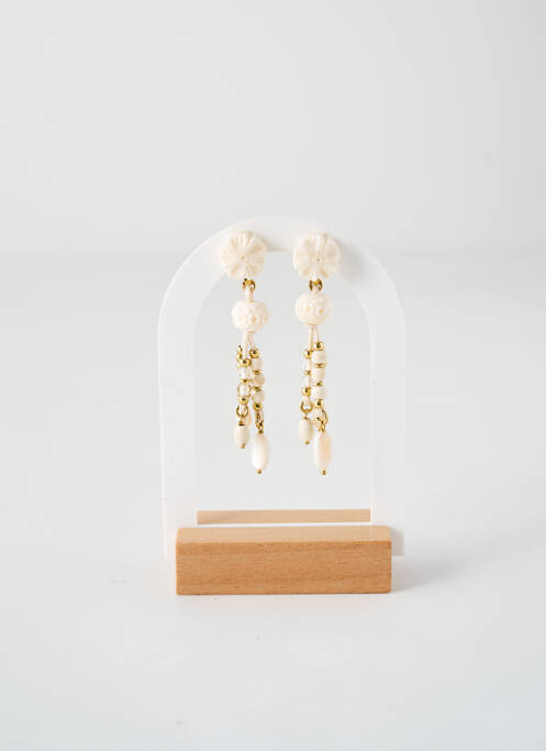 Boucles d’oreilles beige NATURE BIJOUX pour femme