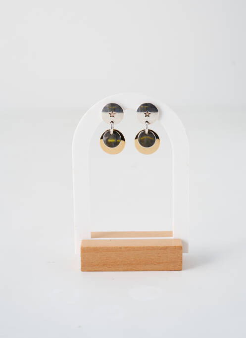 Boucles d’oreilles argent SECRET DE CUIR pour femme