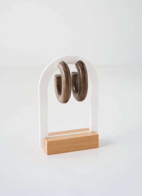 Boucles d’oreilles marron NATURE BIJOUX pour femme