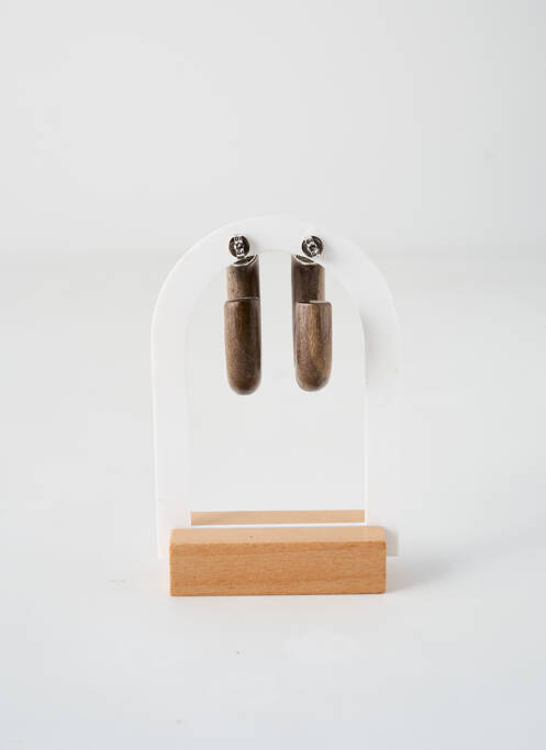 Boucles d’oreilles marron NATURE BIJOUX pour femme