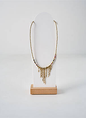 Collier ornement perles or BELLE MAIS PAS QUE femme