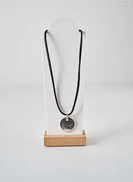 Collier fermeture aimant noir SECRET DE CUIR femme