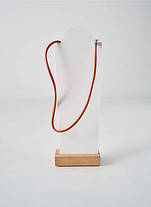 Collier matériaux métal marron SECRET DE CUIR femme