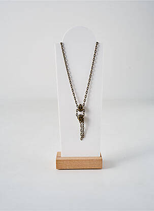 Collier matériaux métal marron IGUAN femme