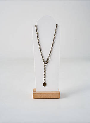 Collier matériaux métal marron IGUAN femme