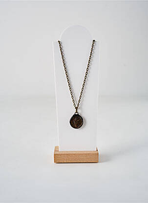 Collier matériaux métal marron IGUAN femme