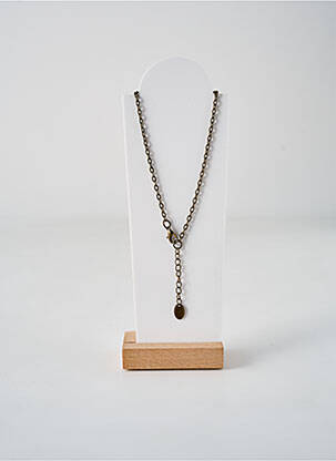 Collier matériaux métal marron IGUAN femme