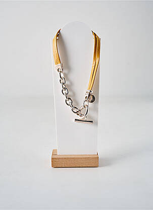 Collier argent SECRET DE CUIR pour femme