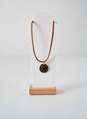 Collier marron SECRET DE CUIR pour femme seconde vue