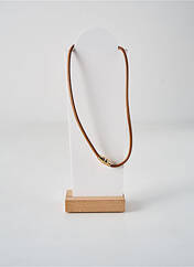 Collier marron SECRET DE CUIR pour femme seconde vue