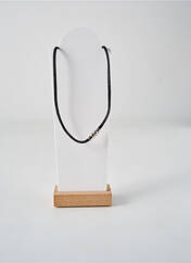 Collier noir SECRET DE CUIR pour femme seconde vue